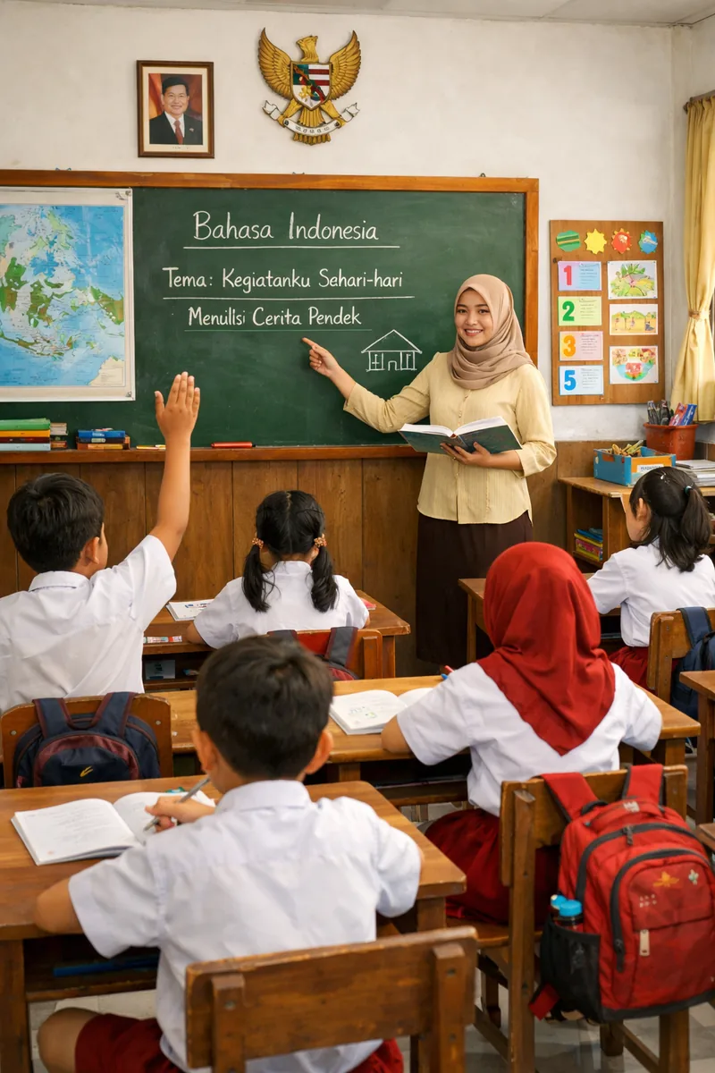 Kegiatan Belajar Mengajar SDN 1 Sukamanah