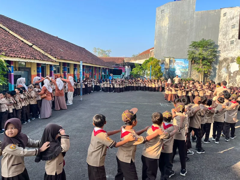 Kegiatan Ekstrakurikuler Pramuka SDN 1 Sukamanah